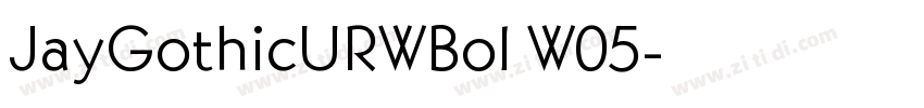 JayGothicURWBol W05字体转换